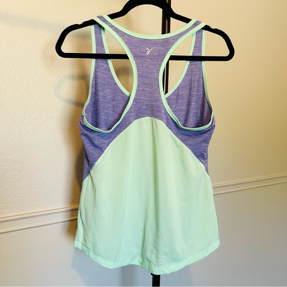 Old Navy Active Semi Fitted Mint Purple Lightweight Racerback Tank Top Medium - Picture 2 of 10